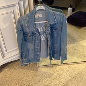 Pistola embroidered good vibes jean jacket